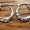 Pierced Yellow Gold Hoop Earrings 14K TCM - .7 Grams