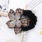 Women Rhinestone Scrunchies Elastic Hair Bands Flower Hair Ring