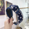 Women's Crystal Tie Headband Hairband Knot Twist Wide Hair Band