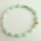 Light Green A Jadeite Carved Gourd Beads Stretchy Bracelet