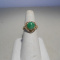 apple green heart shape ring / dia. 10kt