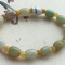 natural A grade jade Jadeite 5*7mm Rice beads Elastic bracelet