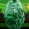 Cert'd Untreated Green Natural Grade A Jade jadeite Pendant