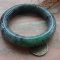 Certified Green Natural A JADE Jadeite Flower Bangle Bracelet