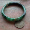Certified Green Burma Natural A JADE Jadeite Bangle Bracelet 玉镯