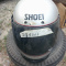 Old Motorcycle Helmet White with black  Shoei brand