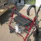 " EXTRA WIDE " SUNBURST ROLLATOR WALKER WITH CANE FOR SALE